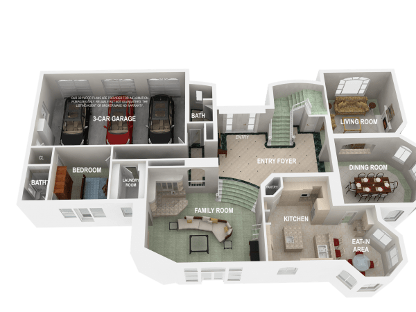 3D Floor Plan-Main Level MLS3