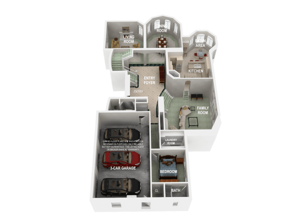 3D Floor Plan-Main Level MLS4