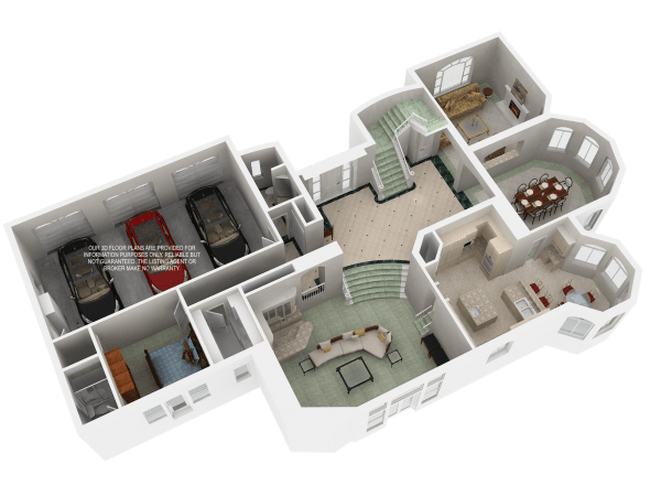 3D Floor Plan-Main Level MLS7