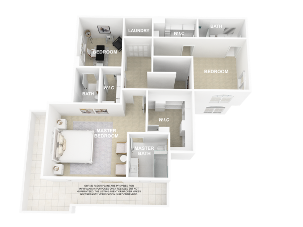 3D Floor Plan-Second Floor1