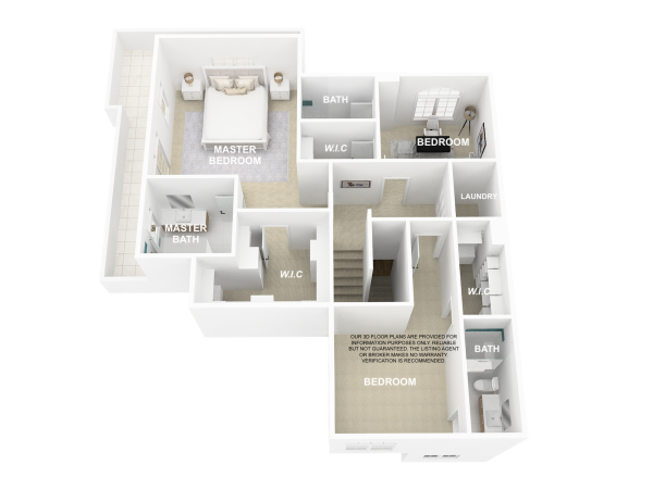 3D Floor Plan-Second Floor2