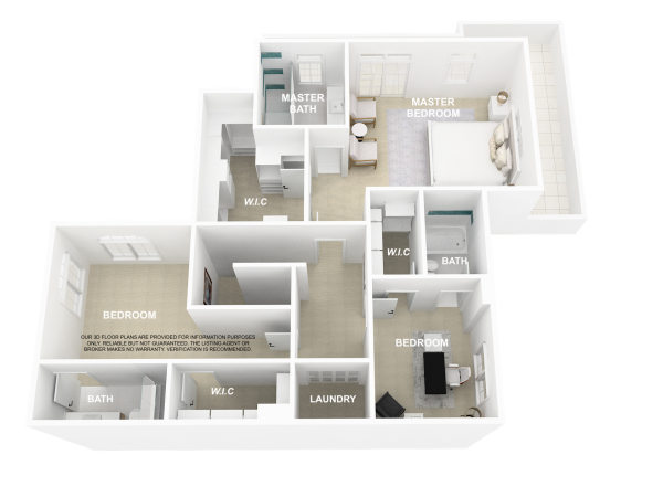 3D Floor Plan-Second Floor3