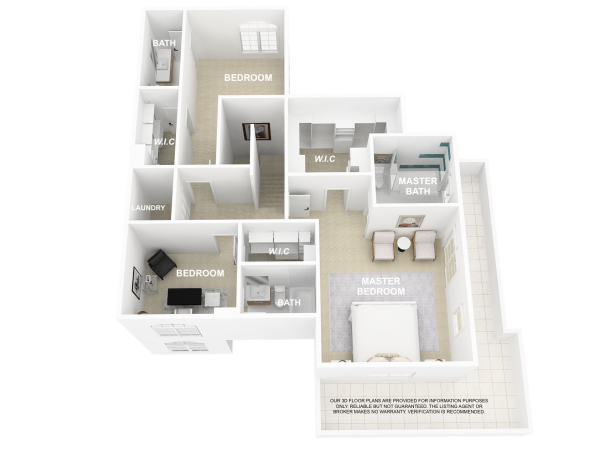 3D Floor Plan-Second Floor4