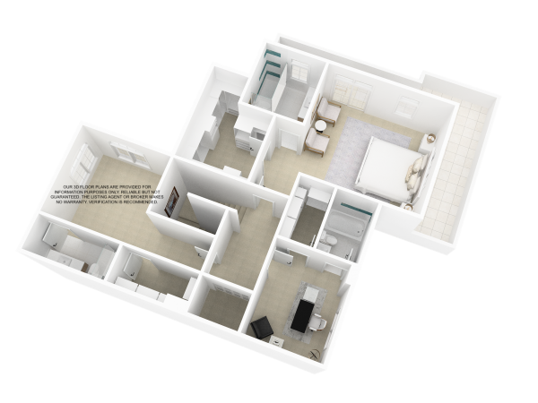 3D Floor Plan-Second Floor5
