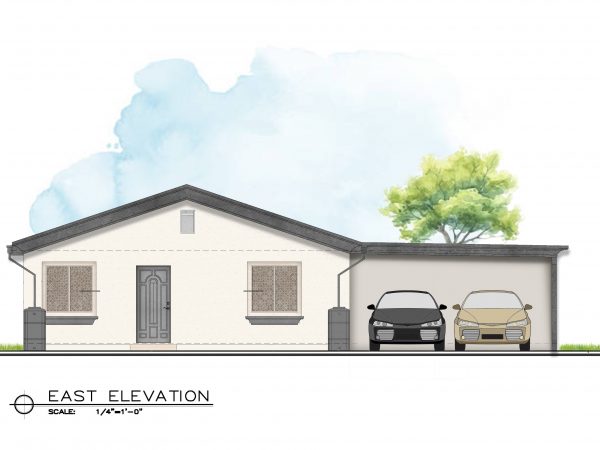 Unit 1-East Elevation
