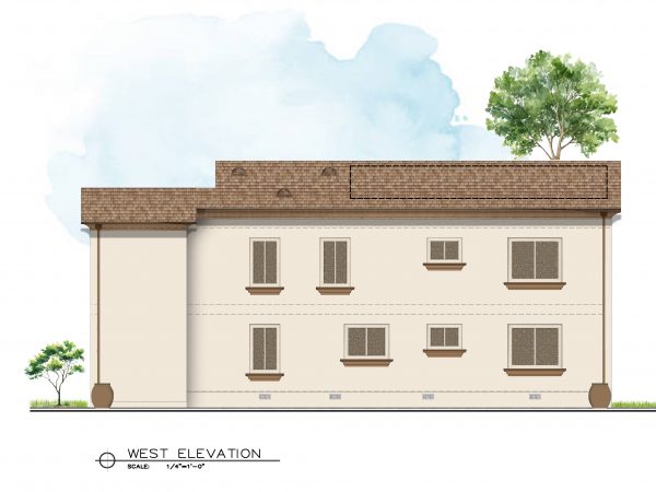 Unit 2-West Elevation