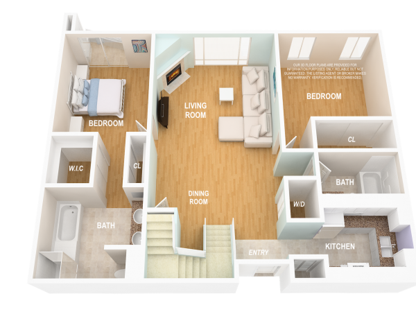 3D FLOOR PLAN-MAIN LEVEL1