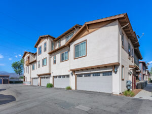 Unit F Front Exterior – Garage