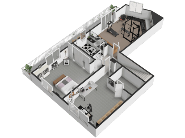 3D Floor Plan-Lower Level3