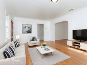 Living Room-After virtually staged