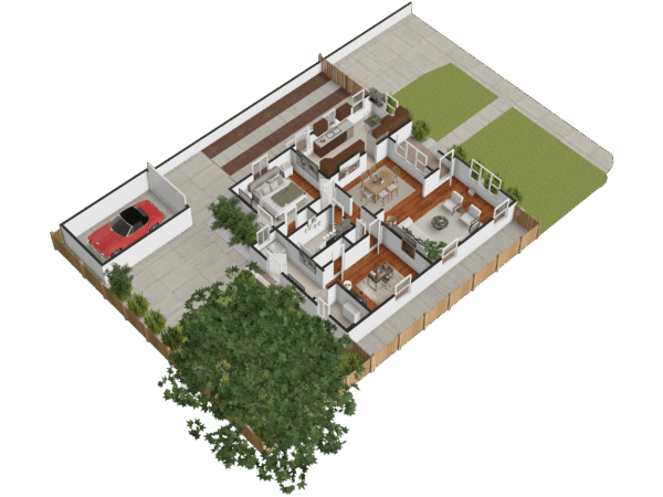 3D Site Map Floor Plan3