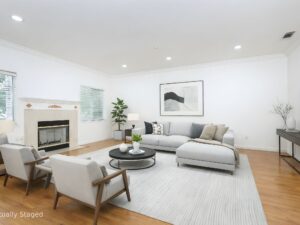 Living Room-After Virtual Staging
