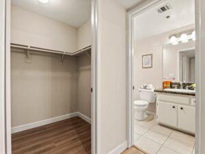 Master Suite – walking closet