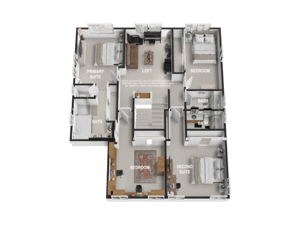 3D Floor Plan-Second Floor1
