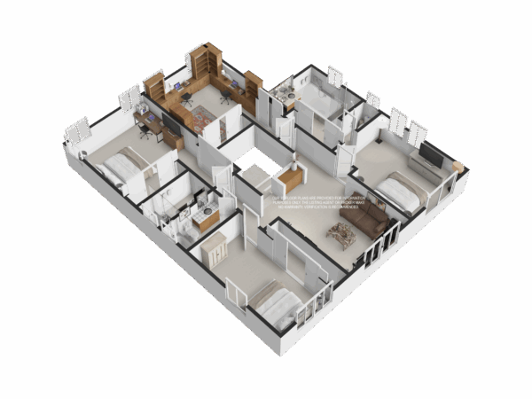 3D Floor Plan-Second Floor5